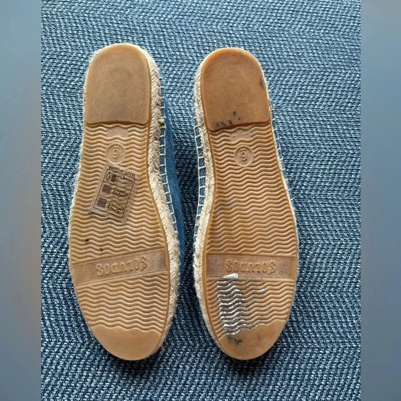 Soludos pineapple denim espadrilles size 6‎ - Picture 5 of 6